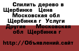 Спилить дерево в Щербинке › Цена ­ 1 500 - Московская обл., Щербинка г. Услуги » Другие   . Московская обл.,Щербинка г.